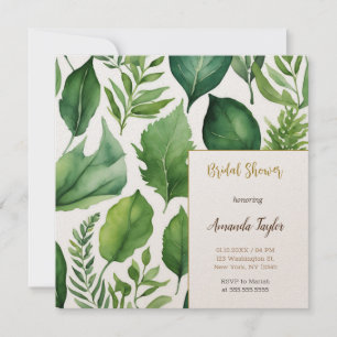 Blommigt Greenery Minimal Calligraphy-Möhippa Inbjudningar
