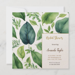 Blommigt Greenery Minimal Calligraphy-Möhippa Inbjudningar