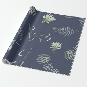 Blommigt Greenery Presentpapper