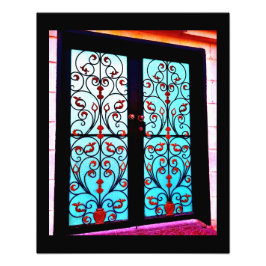 Blommigt Grind Fototryck