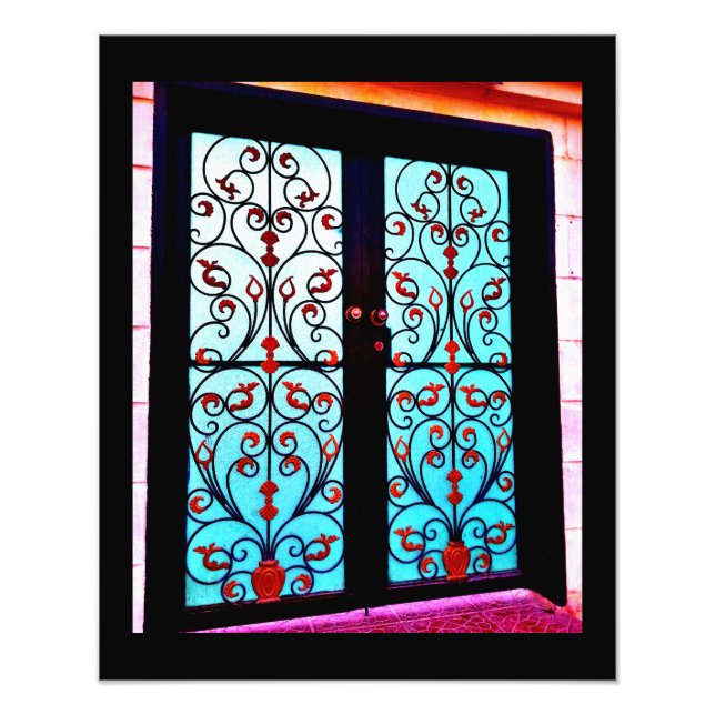 Blommigt Grind Fototryck (Framsidan)