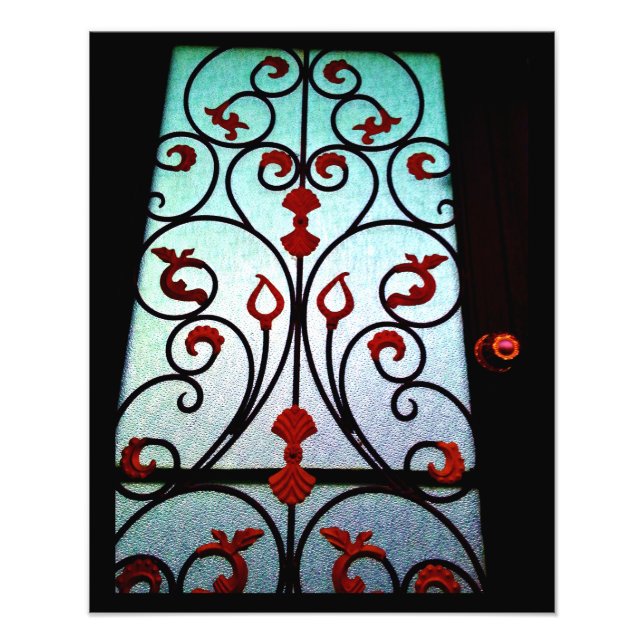 Blommigt Grind Fototryck (Framsidan)