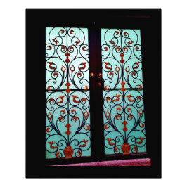 Blommigt Grind Fototryck