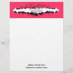 Blommigt Grunge-bipacksedel / Flyer