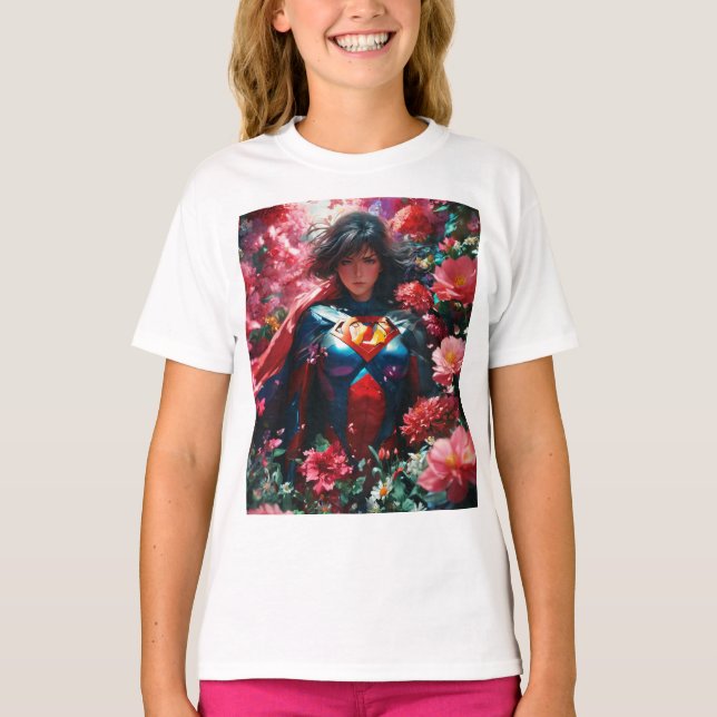 Blommigt Guardian T Shirt (Framsida)
