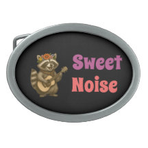 Blommigt Guitar Raccoon Cute Vintage for Music Äls