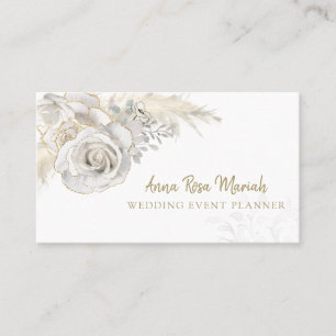 *~* Blommigt Guld Glitter Flower-Elegant Visitkort
