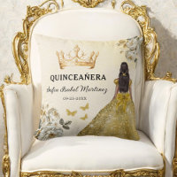 Blommigt Guld Princess Quinceanera Birthday