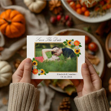 Blommigt Guld Ram Bröllop