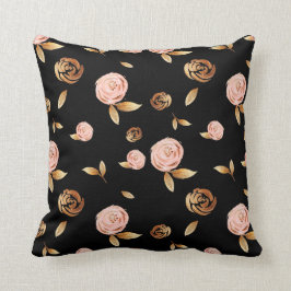 Blommigt Guld Ro Kudde