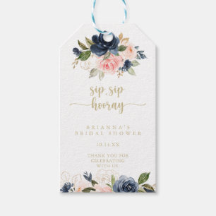 Blommigt Guld Sip Sip Hooray Möhippa Presentetikett