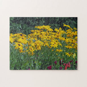 Blommigt Gult Daisys Garden Photo Pussel