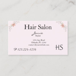 Blommigt , Hair Salon, Beauty Salon Visitkort