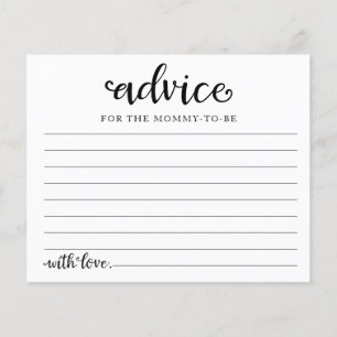 Blommigt Halloween Baby Shower Advice-kort