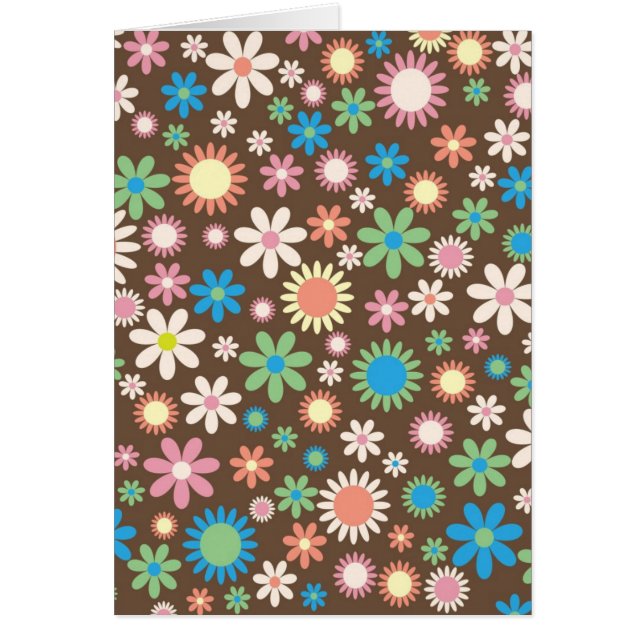 Blommigt Hälsningskort (Framsidan)