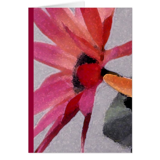 Blommigt Hälsningskort (Framsidan)