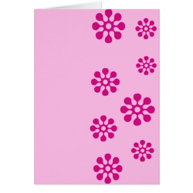 Blommigt Hälsningskort (Framsidan)