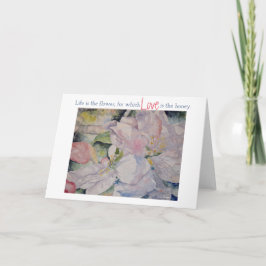 Blommigt-hälsningskort för Kärlek inspiration Kort