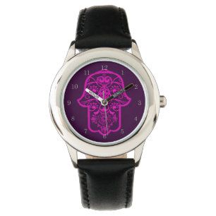 Blommigt Hamsa Wrist Armbandsur