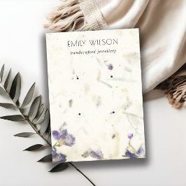 Blommigt handgjord av Pappra Struktur 2-Visningen Visitkort