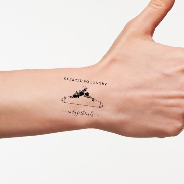 Blommigt Hanger-Logotyp - temperaturavbruten inmat Stämpel (Skapare uppladdad)