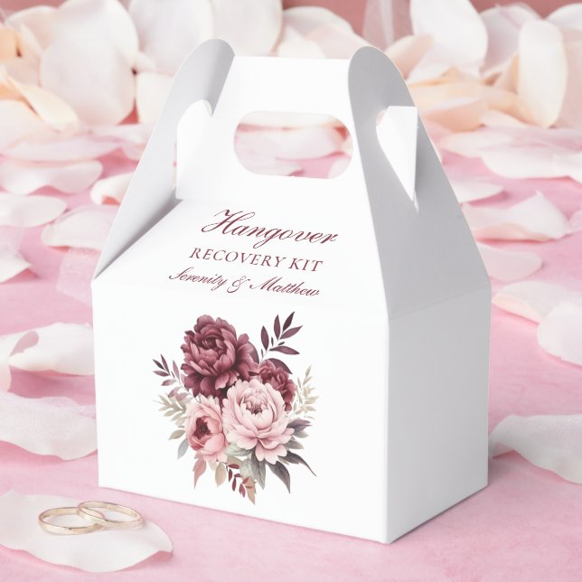 Blommigt Hangover Recovery Kit Peony Bröllop Presentaskar (Bröllop)