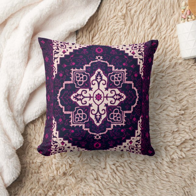 Blommigt Harmony Bohemian Oriental Moroccan Elegan Kudde (Filt)