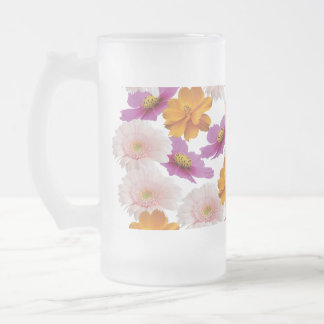 Blommigt Harmony Frostat Ölglas