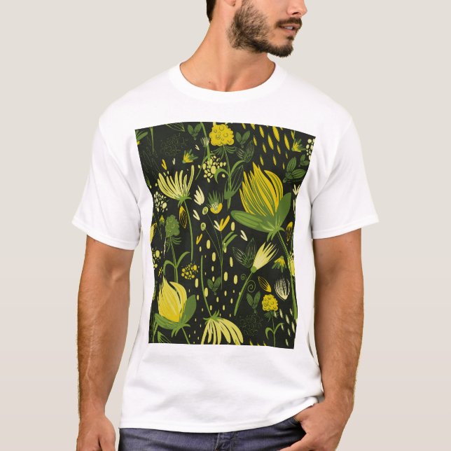 Blommigt Harmony i Loving Bouquet. T Shirt (Framsida)