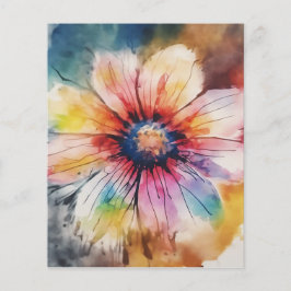 Blommigt Harmony in Pastel Färg Flygblad