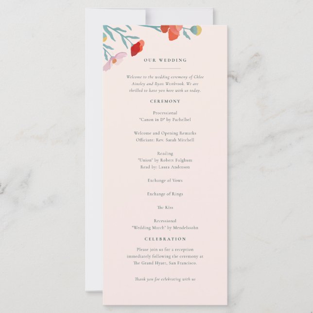 Blommigt Harmony Program (Framsida)