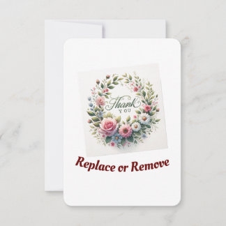 Blommigt Harmony Tack för dina postkort