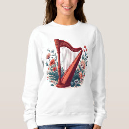 Blommigt Harp Sweatshirt T Shirt