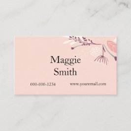 Blommigt , Hårstidslista Visitkort