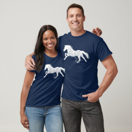 Blommigt Hästdjur T Shirt