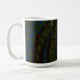 Blommigt havsmonster kaffemugg
