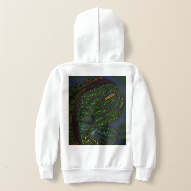 Blommigt havsmonster t shirt (Laydown Baksida)