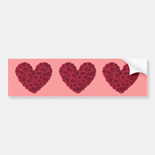 Blommigt Heart Bildekal