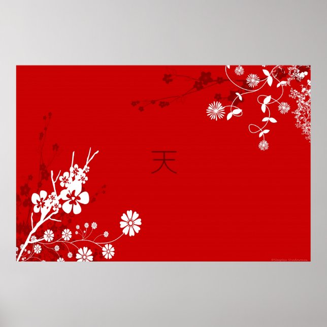 Blommigt Heaven Poster (Framsidan)