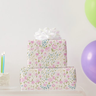 Blommigt Heaven Wrapping Lakan Papper Presentpapper