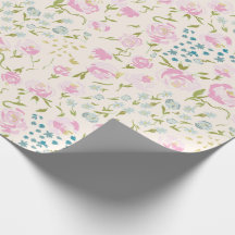 Blommigt Heaven Wrapping Lakan Papper