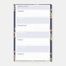Blommigt Helg Planner Stil