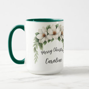 Blommigt Helgdag för jultid, Elegant Winter Mugg