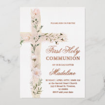 blommigt Heliga kor Första Heligan Kommunision