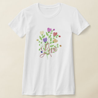 Blommigt Hjärtat Blodet T Shirt