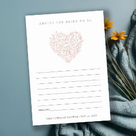 Blommigt Hjärtrådgivning för Möhippa av ljussken Tilläggskort