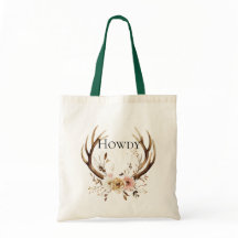 Blommigt Hjort Antlers Cowgirl