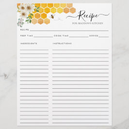 Blommigt Honeycomb Bumblebee Bee Kitchen Recipe