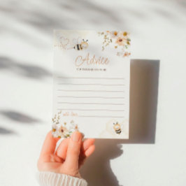 Blommigt Honungsbin Babyvykort Inbjudningar