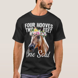 Blommigt Horse Equestrian Farm for T Shirt